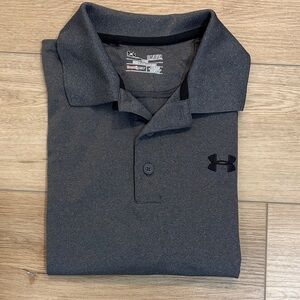 Under Armour Heat Gear Men's Charcoal Polo Shirt. Size Small. New without tags